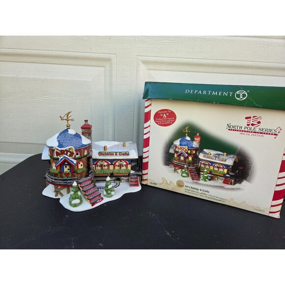 Dept 56 North Pole Series “Art’s Hobbies & Crafts” Special Edition 2004 Collecti - Picture 1 of 6